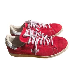 Adidas Mens Stan Smith Original Red Sneakers Size 9 US  B3789 Tennis Shoes